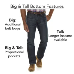 Big & Tall Lee® Regular Straight-Leg Jeans -Haggar Sales 186060 ALT3