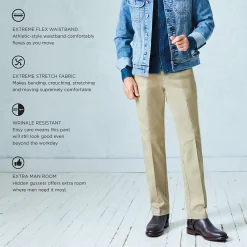 Men's Lee® Performance Series Extreme Comfort Khaki Straight-Fit Flat-Front Pants 13 Men's Lee® Performance Series Extreme Comfort Khaki Straight-Fit Flat-Front Pants -Haggar Sales 2107811 ALT60