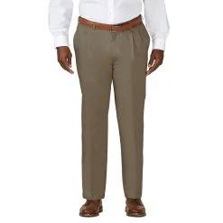 Big & Tall Haggar Work To Weekend Classic-Fit Pleated Expandable Waist Pants