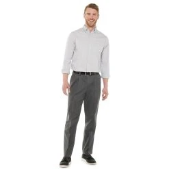 Men's Dockers® Stretch Easy Khaki Classic-Fit Pleated Pants -Haggar Sales 2748163 ALT9