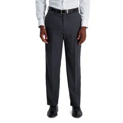 Men’s Haggar® Premium Comfort Expandable-Waist Classic-Fit Stretch Flat-Front Dress Pants