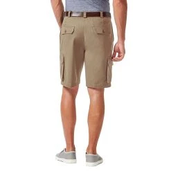 Big & Tall Haggar Straight-Leg Flat-Front Stretch Cargo Shorts -Haggar Sales 3086409 ALT