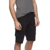 Men's RawX Regular-Fit Belted Cargo Shorts -Haggar Sales 3216936 Black