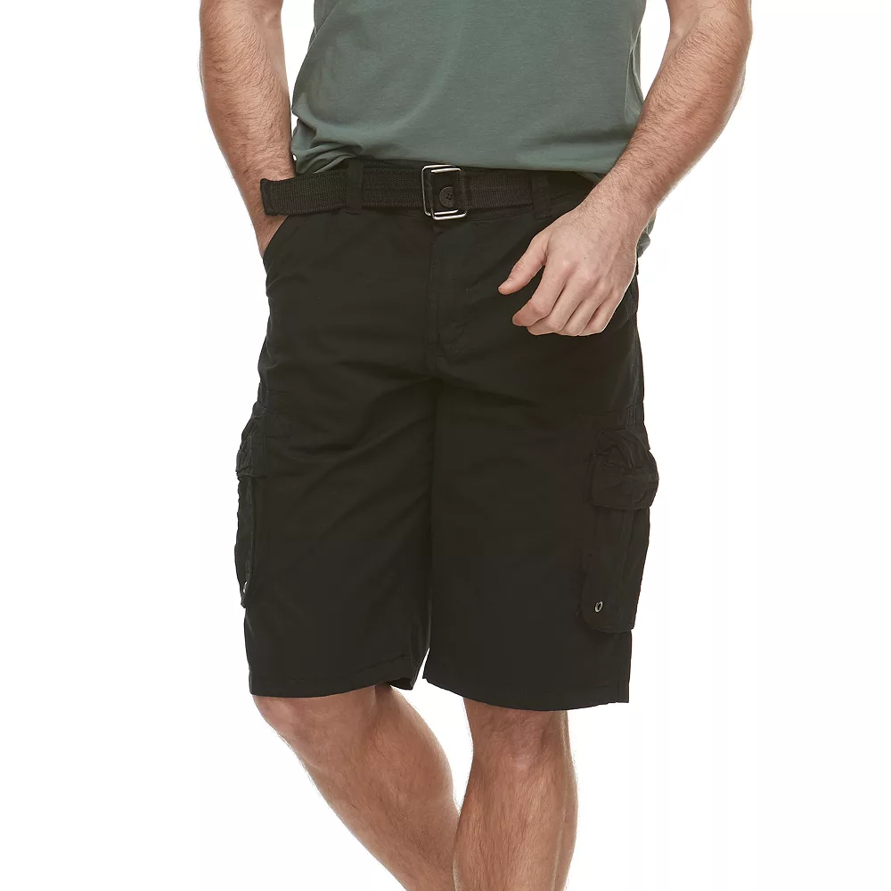 Men's RawX Regular-Fit Belted Cargo Shorts 3 Men's RawX Regular-Fit Belted Cargo Shorts