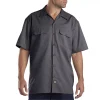 Men's Dickies Original Fit Twill Work Shirt -Haggar Sales 3334898 Charcoal