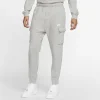 Men's Nike Sportswear Club Fleece Cargo Pants -Haggar Sales 3586275 Dark Gray Heather