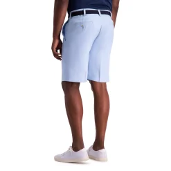 Men's Haggar® Cool 18® PRO Straight-Fit Solid Oxford Stretch Flat-Front Shorts -Haggar Sales 3612149 ALT2