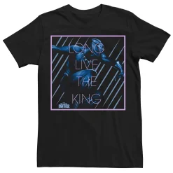 Licensed Character Men's Marvel Black Panther Long Live The King Graphic Tee