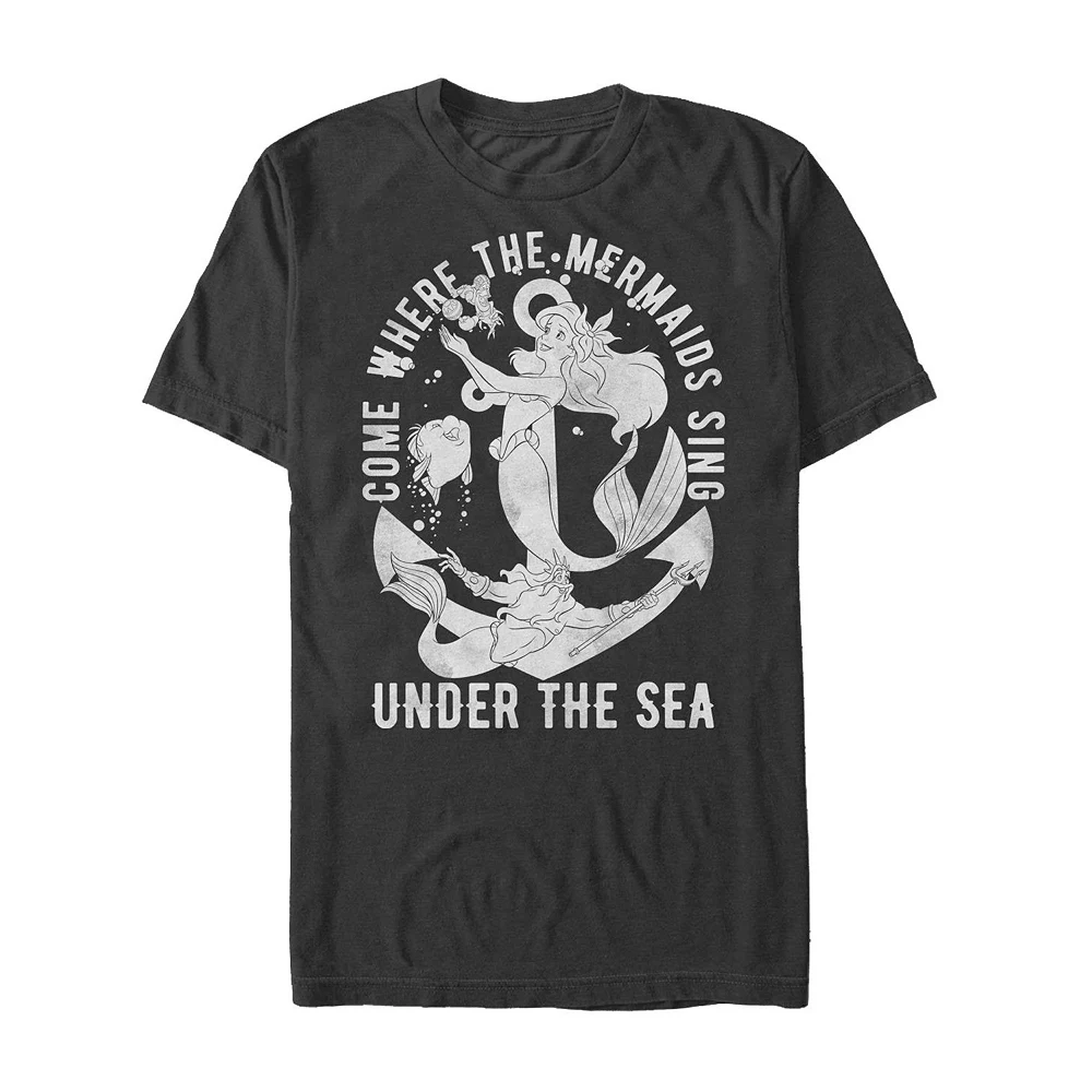 Licensed Character Men's Disney's The Little Mermaid Hip Mermaid Tee 3 Licensed Character Men's Disney's The Little Mermaid Hip Mermaid Tee