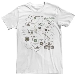 Licensed Character Men's Jurassic Park Map Tee