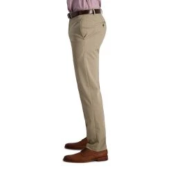 Men's Haggar® Iron Free Premium Khaki™ Straight-Fit Flat Front Perfect Fit Waistband Casual Pant 10 Men's Haggar® Iron Free Premium Khaki™ Straight-Fit Flat Front Perfect Fit Waistband Casual Pant -Haggar Sales 3716820 ALT2