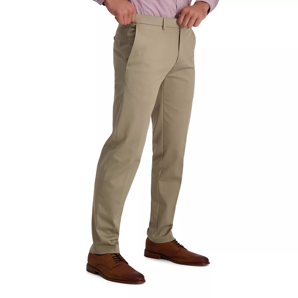 Men's Haggar® Iron Free Premium Khaki™ Straight-Fit Flat Front Perfect Fit Waistband Casual Pant 6 Men's Haggar® Iron Free Premium Khaki™ Straight-Fit Flat Front Perfect Fit Waistband Casual Pant - Image 4