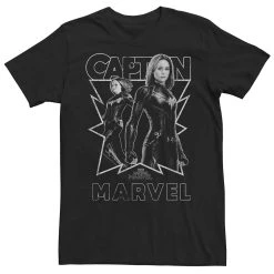 Licensed Character Men's Captain Marvel Bold Poster Tee