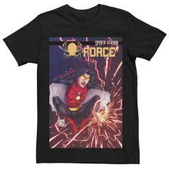 Licensed Character Men's Marvel's Spider-Force Spider-Woman #3 Comic Cover Tee