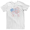 Licensed Character Men's Marvel Captain America Red White Blue Doodle Tee -Haggar Sales 3821281