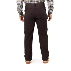 Men's Smith's Workwear Stretch Fleece-Lined Canvas 5-Pocket Pants -Haggar Sales 3886958 ALT