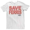 Licensed Character Men's Save Ferris Tee -Haggar Sales 3896396 White