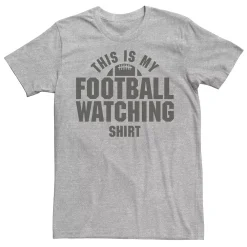 Licensed Character Men's This Is My Football Watching Shirt Graphic Tee