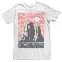 Licensed Character Men's Geometric Mesa Mountains Poster Tee