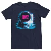 Licensed Character Men's MTV Astronaut Static Tech Logo Helmet Tee -Haggar Sales 4011226