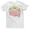 Licensed Character Men's Jurassic Park Retro T-Rex Sunset Logo Tee 2 Licensed Character Men's Jurassic Park Retro T-Rex Sunset Logo Tee -Haggar Sales 4012074