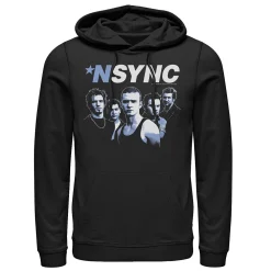 Licensed Character Men's NSYNC Blue Hue Portrait Hoodie