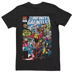 Men's Marvel Infinity Gauntlet Comic Book Cover Tee