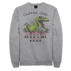 Licensed Character Men's Jurassic Park Velociraptor Clever Girl Graphic Fleece Pullover