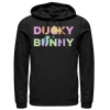 Men's Disney / Pixar Toy Story 4 Ducky & Bunny Colorful Names Logo Pullover Hoodie -Haggar Sales 4146590 Black