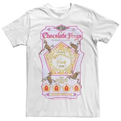 Harry Potter Men's Deathly Hallows Chocolate Frogs Vintage Logo Tee