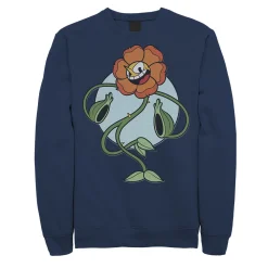 Licensed Character Men's Cuphead Cagney Flower Pose Graphic Fleece Pullover