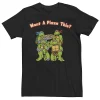Licensed Character Men's Teenage Mutant Ninja Turtles Want A Pizza This Text Tee -Haggar Sales 4203022