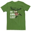 Men's Marvel Avengers The Hulk On The Angry List Christmas Tee -Haggar Sales 4208460