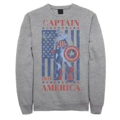 Men's Marvel Captain America Vintage Flag 1941 Fleece