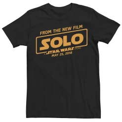 Men's Star Wars Solo New Film Poster Tee