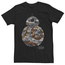 Men's Star Wars BB-8 Word Fill Portrait Tee