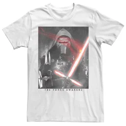 Men's Star Wars The Force Awakens Kylo Ren Lightsaber Portrait Tee