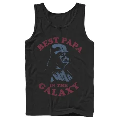 Men's Star Wars Darth Vader Retro Best Papa Tank