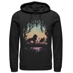 Licensed Character Mens Disney Lion King Gradient Jungle Trio Hoodie