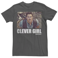 Licensed Character Men's Jurassic World Clever Girl Owen Movie Still Graphic Tee