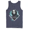 Men's Harry Potter Snape Blue Lightning Character Portrait Graphic Tank Top -Haggar Sales 4250241 Navy