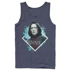 Men's Harry Potter Snape Blue Lightning Character Portrait Graphic Tank Top