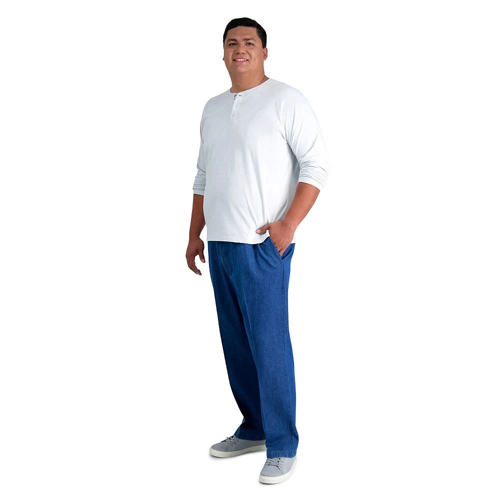Big & Tall Haggar® Work To Weekend® Flat-Front Denim Pants 6 Big & Tall Haggar® Work To Weekend® Flat-Front Denim Pants - Image 4
