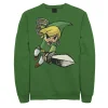 Licensed Character Men's Zelda Spirit Tracks Link Portrait Fleece -Haggar Sales 4272688