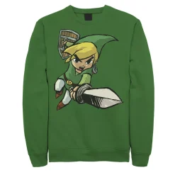 Licensed Character Men's Zelda Spirit Tracks Link Portrait Fleece