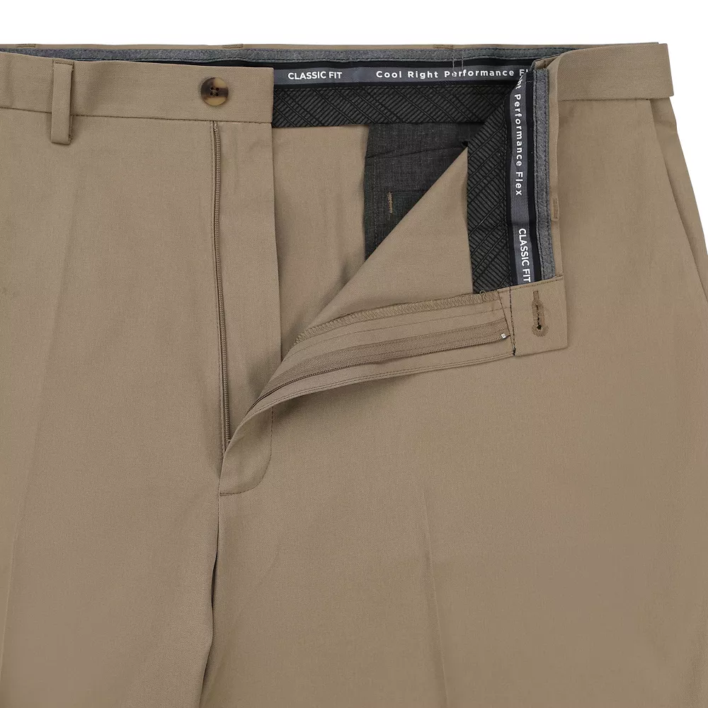 Big & Tall Haggar® Cool Right® Classic-Fit Flat-Front Performance Flex Pants 7 Big & Tall Haggar® Cool Right® Classic-Fit Flat-Front Performance Flex Pants - Image 5