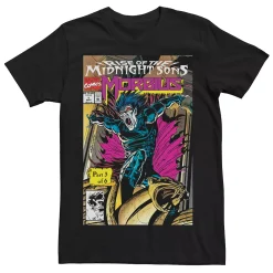 Licensed Character Men's Marvel Rise Of The Midnight Sons Morbius Comic Cover Tee