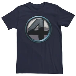 Licensed Character Men's Marvel Fantastic Four Comic Fill Center Chest Logo Tee
