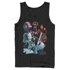 Men's Star Wars Character Collage Poster Tank