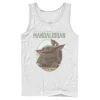 Men's Star Wars The Mandalorian The Child Circle Portrait Tank -Haggar Sales 4379137